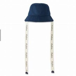 Malbon Dena Navy Bucket Hat with Straps